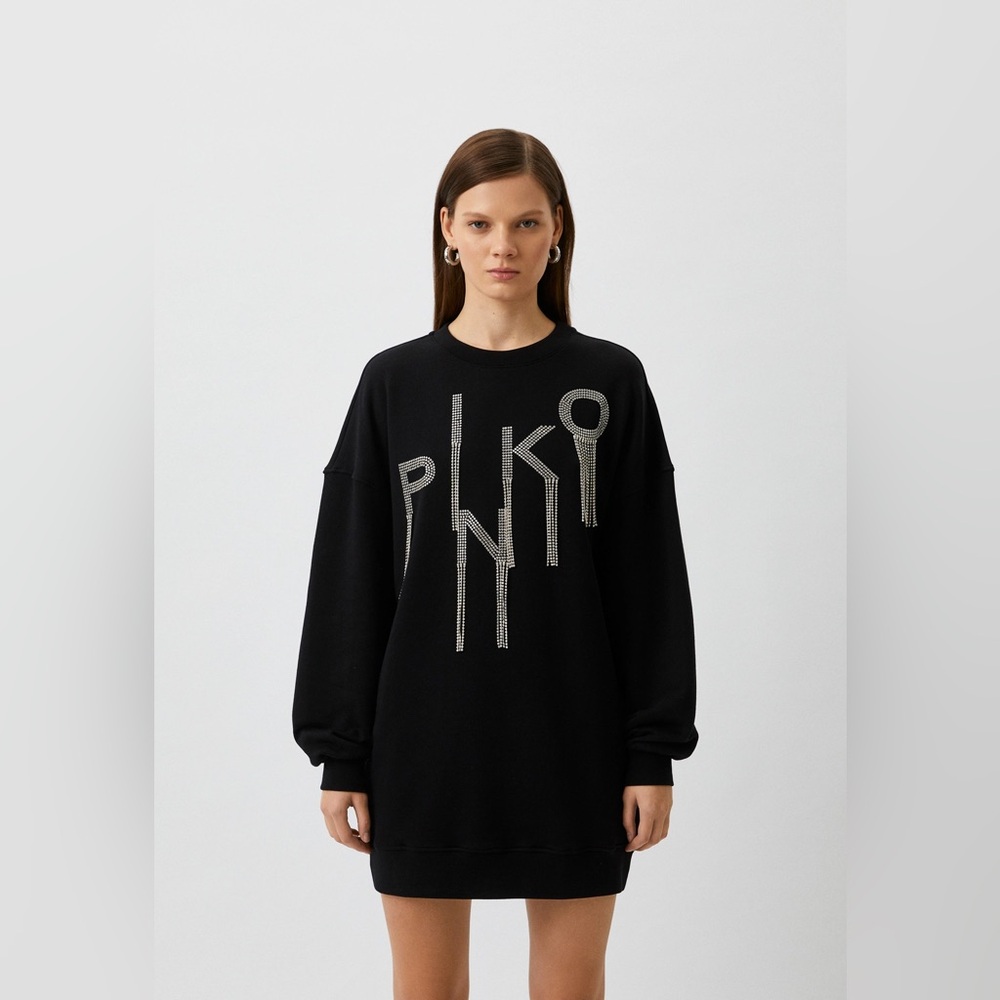 Pinko Loreto Abito Rhinestone Sweatshirt